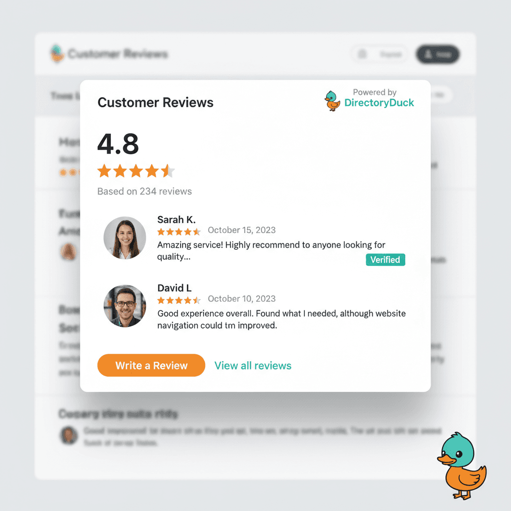 DirectoryDuck Review Widget